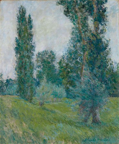 Landscape with Poplars at Giverny by Blanche Hoschede Monet